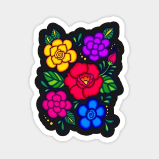 Mexican Embroidered Flowers Magnet