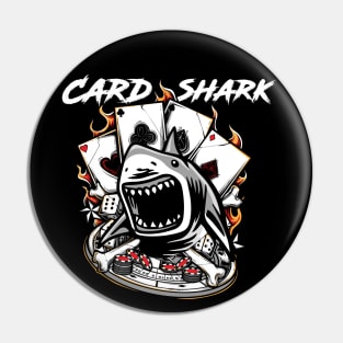 Vintage Card Shark Poker Player  - Awesome Gift Pin