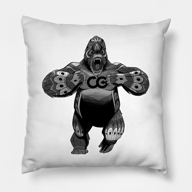 Consistent Gorilla (CG) Pillow by Theshockisreal