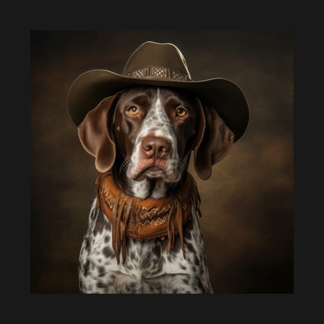 Cowboy Dog - German Shorthaired Pointer by Merchgard