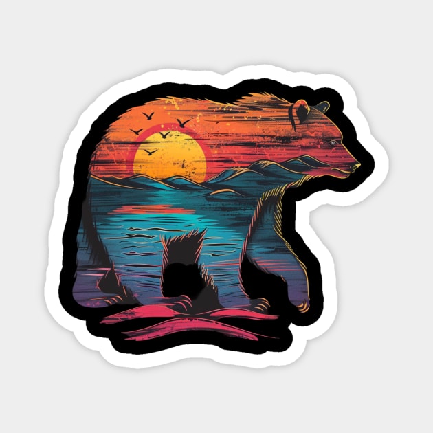 Grizzly Bear Science Magnet by ElinvanWijland birds