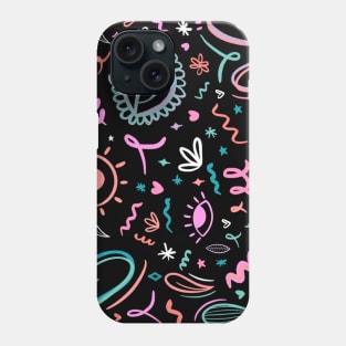 Pastel doodles Phone Case