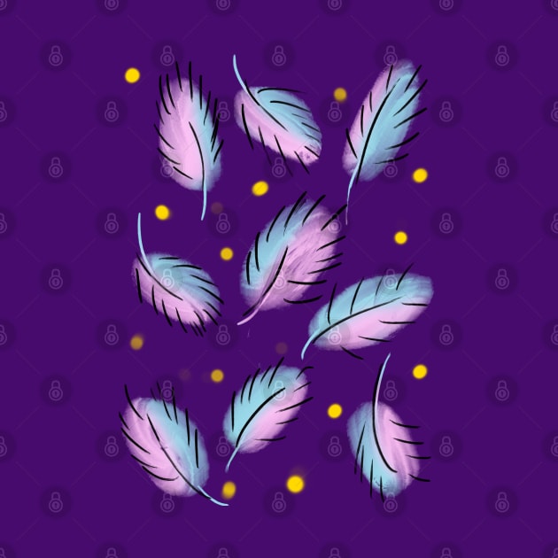 Carnival nights Leaves pattern by ratkiss