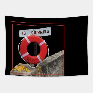 No Swimming Tapestry