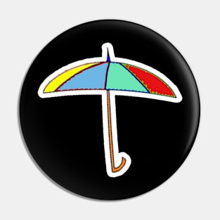 colorful umbrella Pin