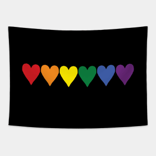 Small Pride Hearts Tapestry