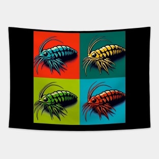 Pop Zooplankton Art - Trendy Marine Life Tapestry