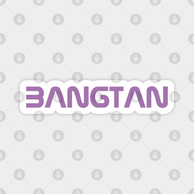 BTS Bangtan NASA text Magnet by Oricca