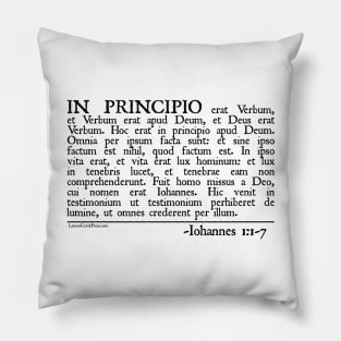 In Principio - John 1:1-7 Pillow