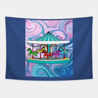 Fun Fair Amusement Park Amusement Park Tapestry