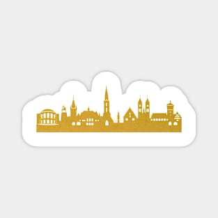 Golden Freiburg Magnet