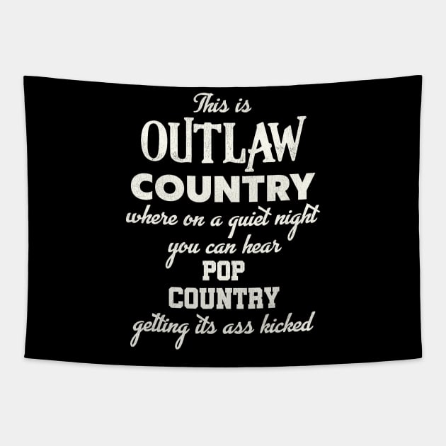 This is Outlaw Country... Tapestry by darklordpug