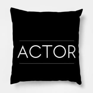 Actor Minimalist Design Pillow