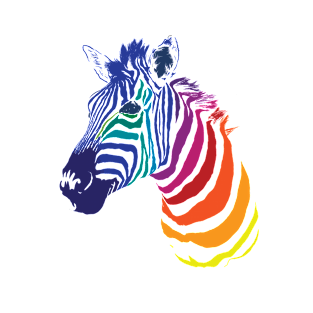 Rainbow Zebra T-Shirt