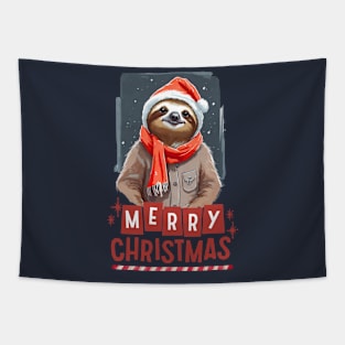 Sloth Christmas Tapestry