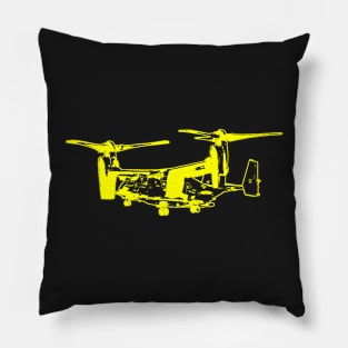 Bell Boeing V-22 Osprey - Yellow Design Pillow