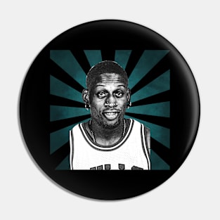 Dennis Rodman II Retro Pixel II 70s Pin