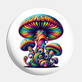 Psychadelic Mushroom Pin