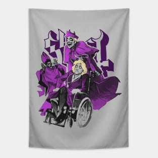 Funny Ghost Purple Tapestry