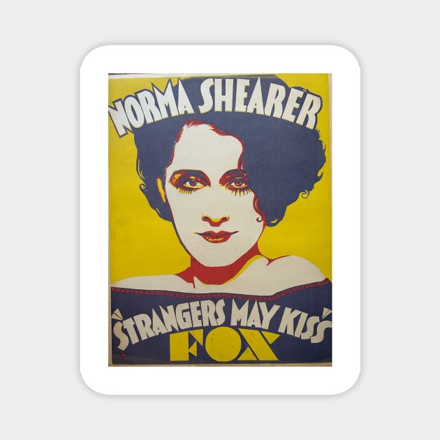 Norma Shearer Strangers May Kiss Trolley Card 1931 Magnet by MasterByMaster