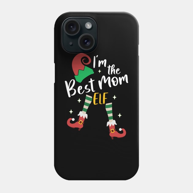 Funny I'm The Best Mom Elf Christmas Xmas Matching Family Phone Case by alcoshirts