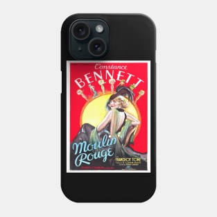 Moulin Rouge Vintage Poster Costance Bennett Phone Case