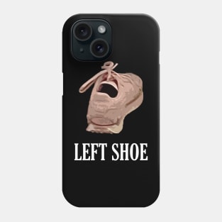 Left Pink Shoe with Mouth Open Meme Phone Case