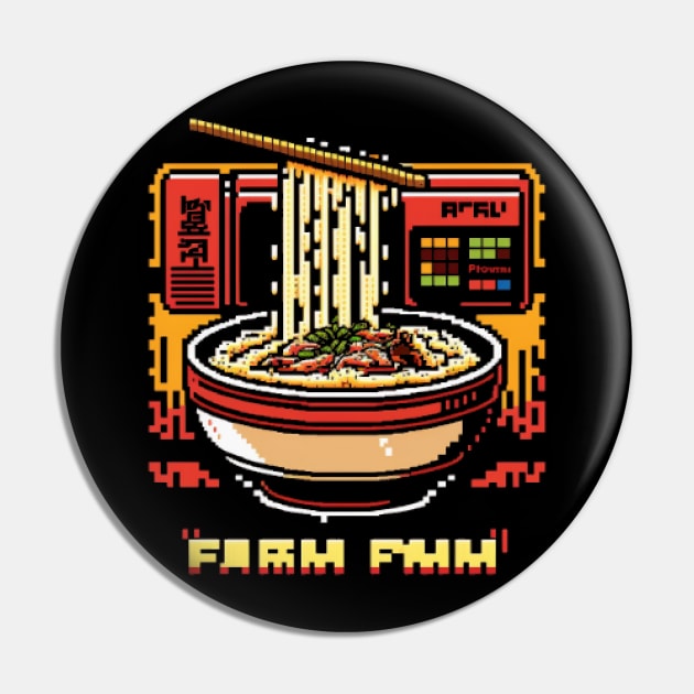 Ramen Pixel Art Pin by Pixel-Eye