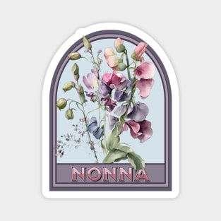 Nonna Vintage Floral Grandmother Magnet