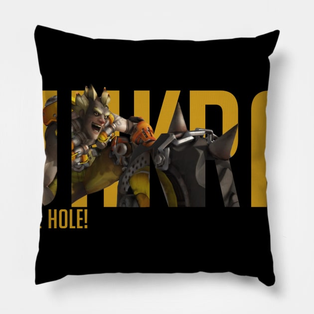 Junkrat - Overwatch Pillow by Rendi_the_Graye