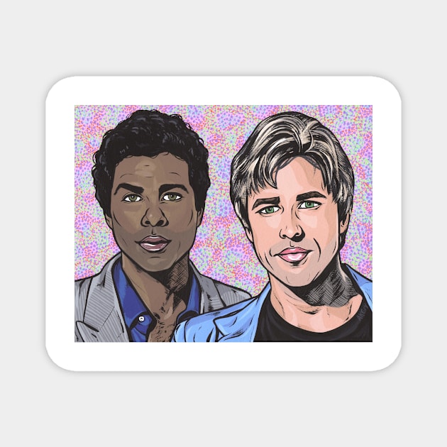 Tubbs and Crockett Magnet by turddemon