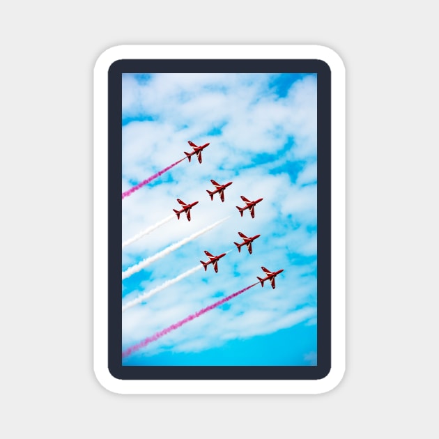 The Red Arrows Festival Of Flight Magnet by tommysphotos