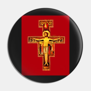 San Damiano Crucifix St Francis of Assisi Pin