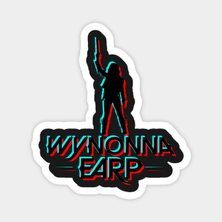 Wynonna Earp Retro Glitch - Black Magnet