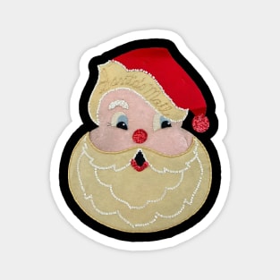 Santa Sequin Applique - cute but creepy Magnet