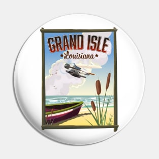 Grand Isle, Louisiana Travel poster Pin