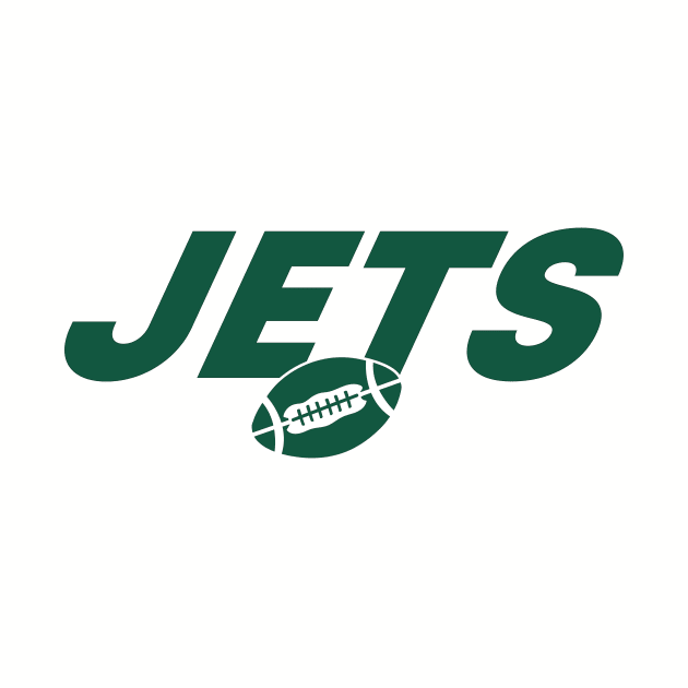 NY JETS football in green by Sleepless in NY