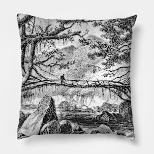 vine bridge Pillow