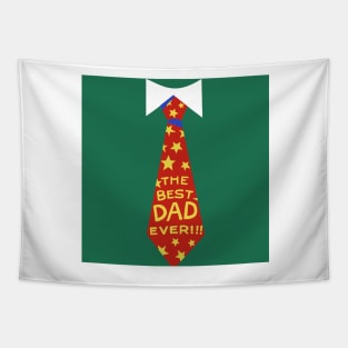 The Best Dad Ever Neck Tie Contrast Tapestry