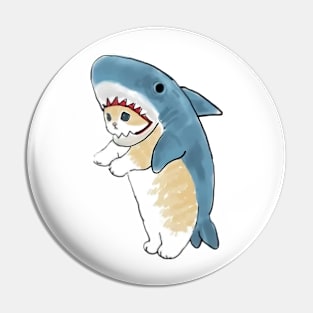 vintage-cat-shark Pin