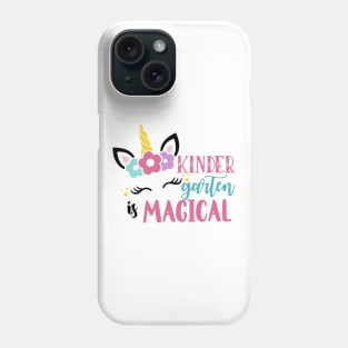 Kids Kinder Garten Magical Back To School Girls Kindergarten Unicorn Phone Case