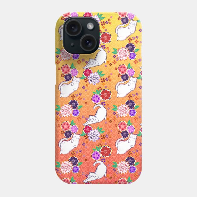 Kimono Funny Cats Phone Case by Meows in Clouds