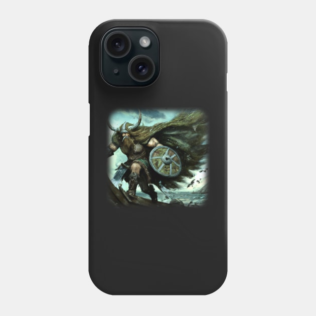 Viking warrior going to war Phone Case by Perryfranken