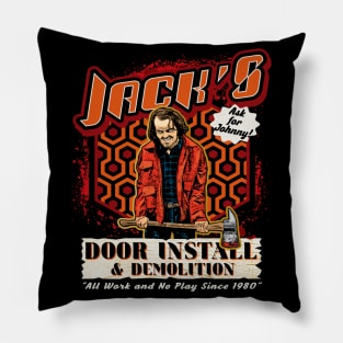 Jack's Door Install and Demolition Pillow