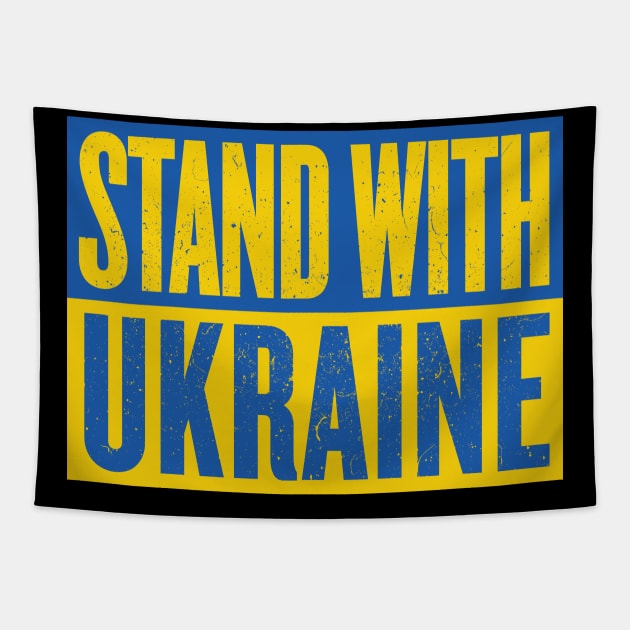 Stand With Ukraine Tapestry by fullgrownham