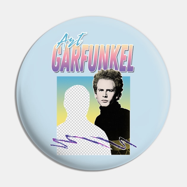 Art Garfunkel - Aesthetic Humor Retro Design Pin by DankFutura