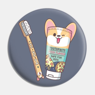 Corgi Dental Toothpaste Toothbrush Set (Pizza Flavour) Pin