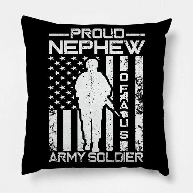 Proud Nephew of a US Army Soldier Pillow by busines_night