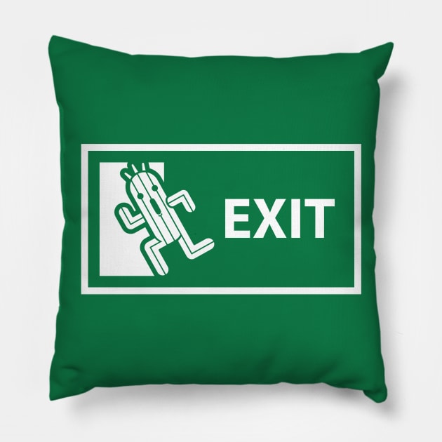 Cactuar escaped! Pillow by yuniku