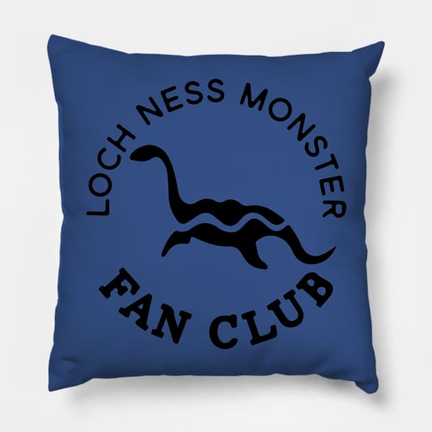 Cryptid Loch Ness Monster Nessie Fan Club Pillow by Tatted_and_Tired